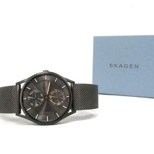 Skagen Men's Holst Grey Dial Watch SKW6180 w/Box - Working!